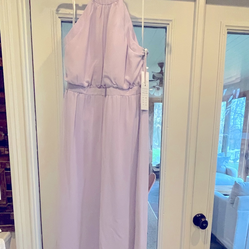 Lilac bridesmaids dress